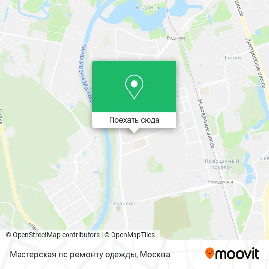 Карта Мастерская по ремонту одежды