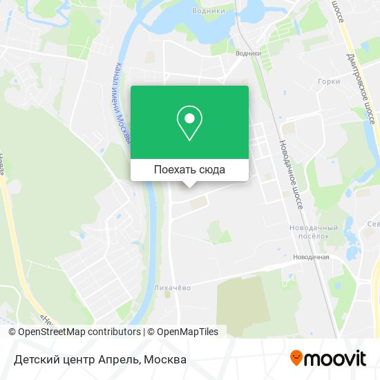 Карта Детский центр Апрель