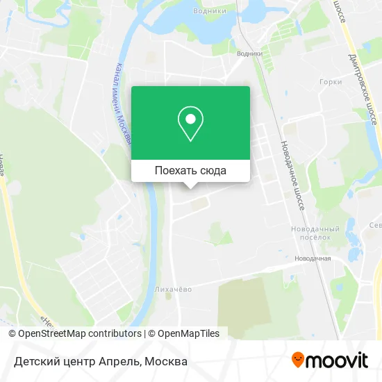 Карта Детский центр Апрель