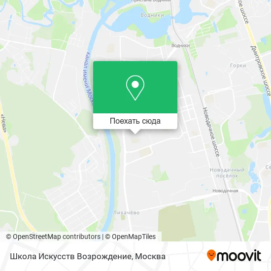 Карта Школа Искусств Возрождение
