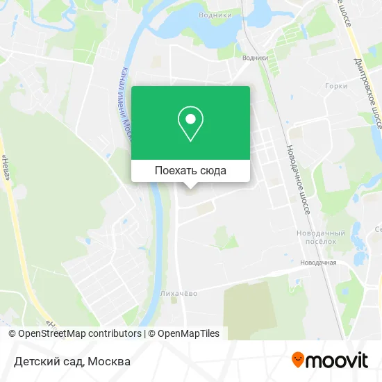 Карта Детский сад