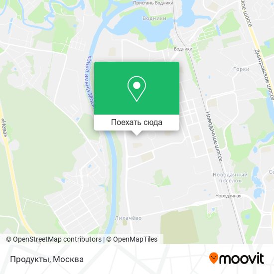 Карта Продукты
