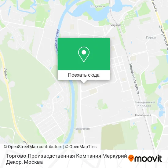 Карта Торгово-Производственная Компания Меркурий Декор