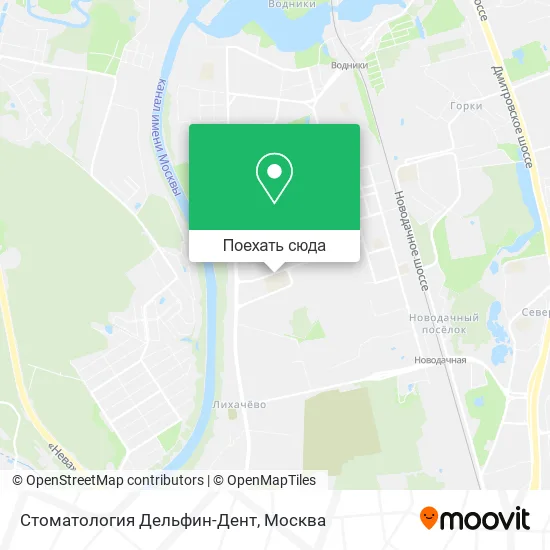 Карта Стоматология Дельфин-Дент