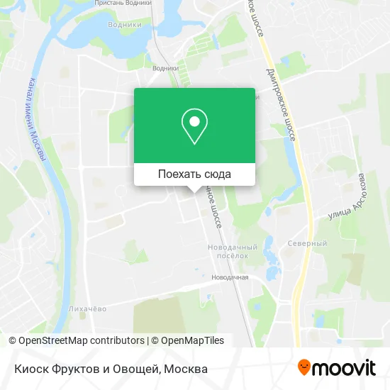 Карта Киоск Фруктов и Овощей