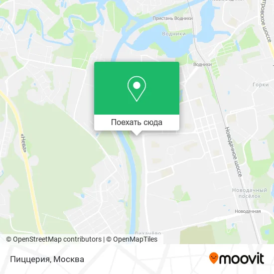 Карта Пиццерия
