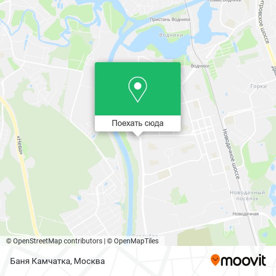 Карта Баня Камчатка