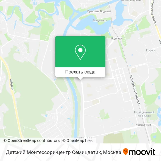 Карта Детский Монтессори-центр Семицветик