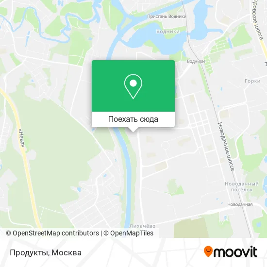 Карта Продукты