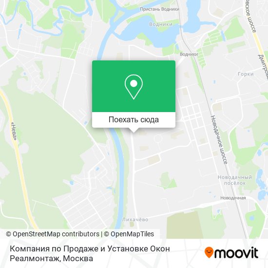 Карта Компания по Продаже и Установке Окон Реалмонтаж