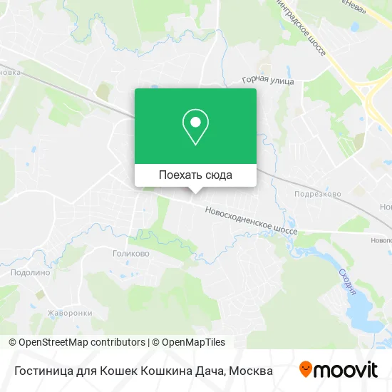 Карта Гостиница для Кошек Кошкина Дача