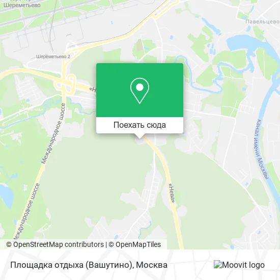 Карта Площадка отдыха (Вашутино)