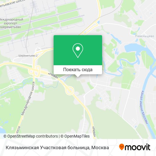 Карта Клязьминская Участковая больница