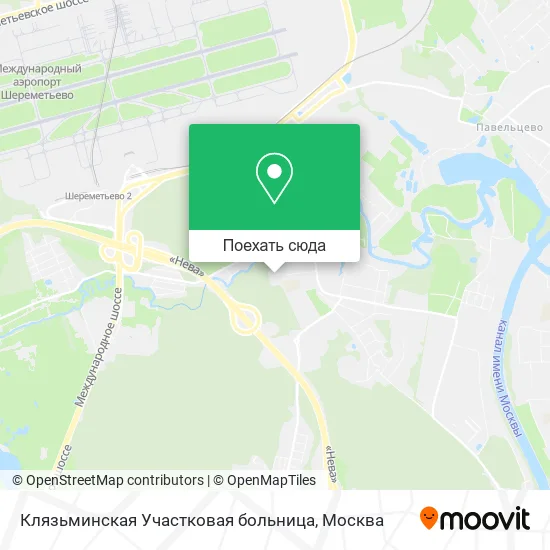 Карта Клязьминская Участковая больница