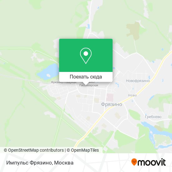 Карта Импульс Фрязино