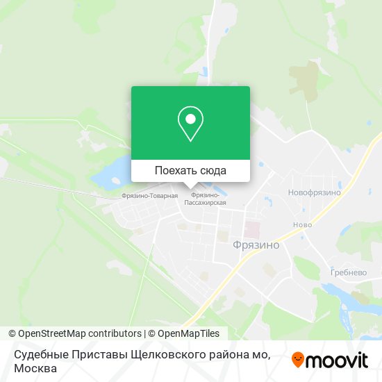 Карта Судебные Приставы Щелковского района мо