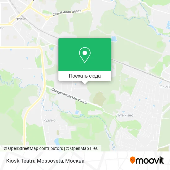Карта Kiosk Teatra Mossoveta