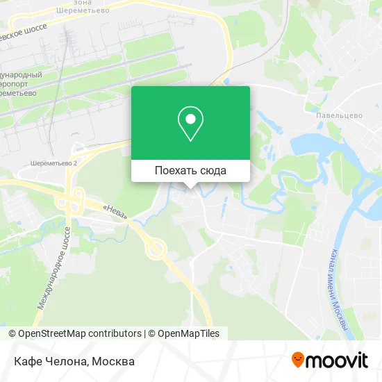 Карта Кафе Челона