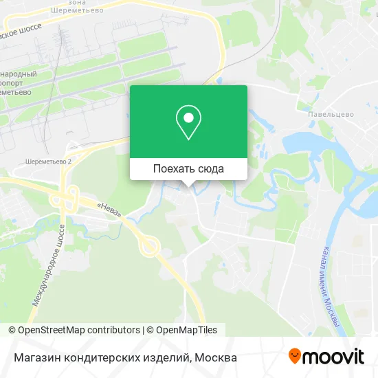 Карта Магазин кондитерских изделий
