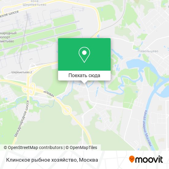 Карта Клинское рыбное хозяйство