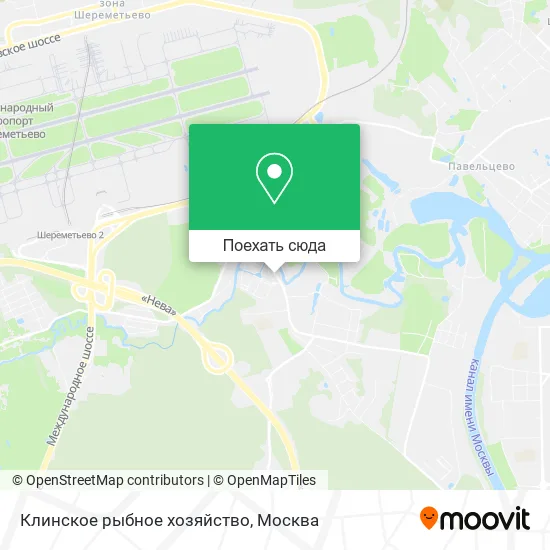 Карта Клинское рыбное хозяйство