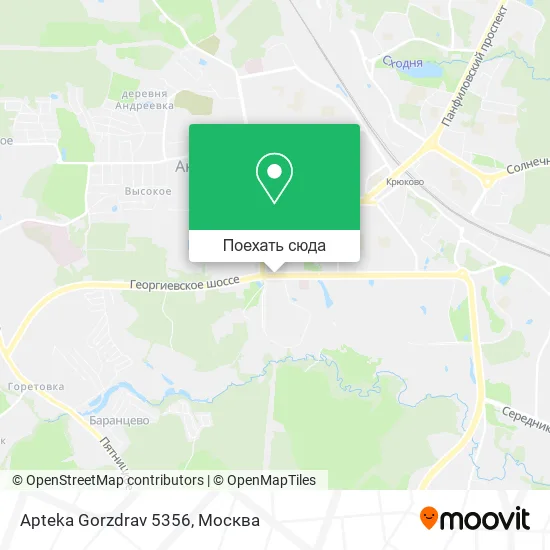 Карта Apteka Gorzdrav 5356