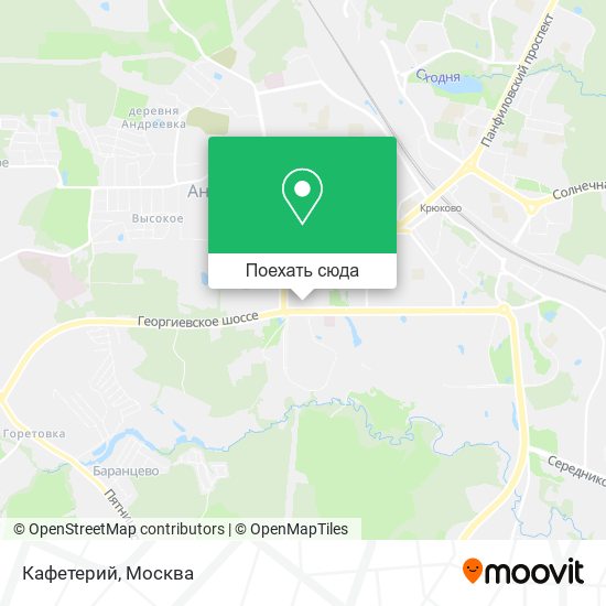 Карта Кафетерий