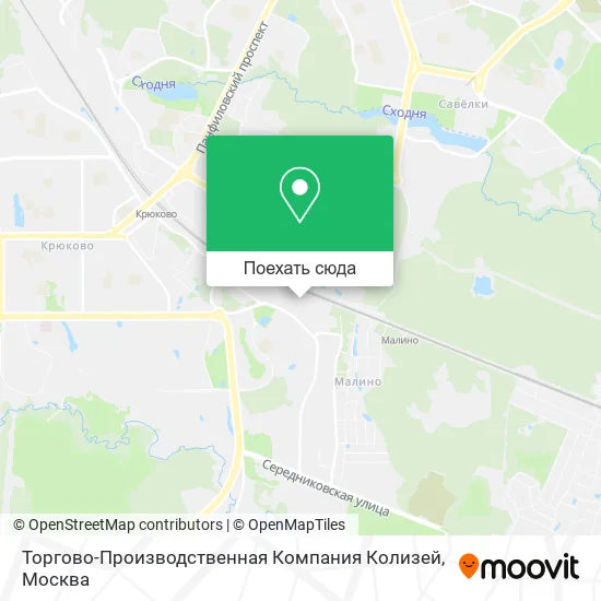 Карта Торгово-Производственная Компания Колизей