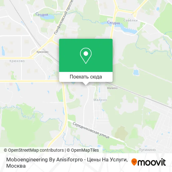 Карта Moboengineering By Anisiforpro - Цены На Услуги