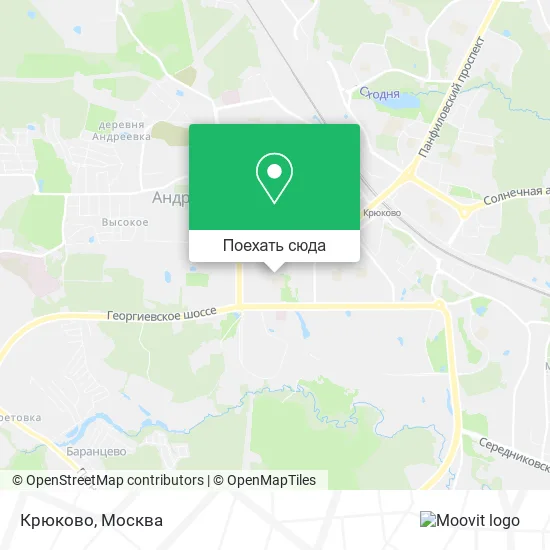 Карта Крюково