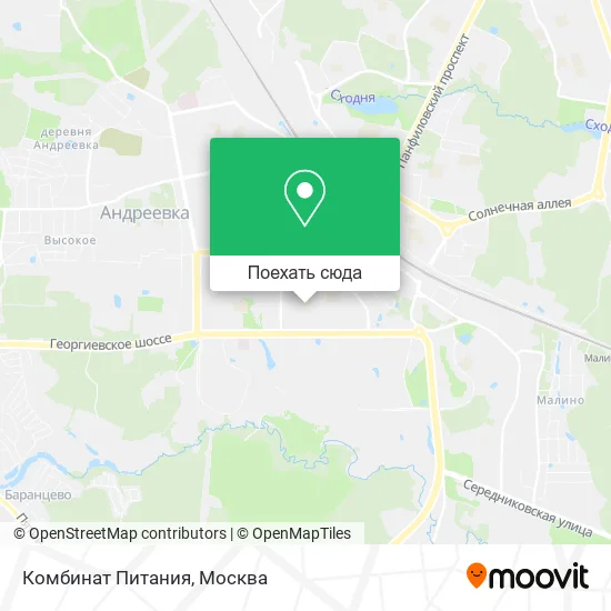 Карта Комбинат Питания