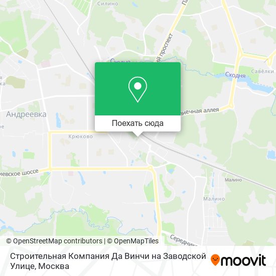 Карта Строительная Компания Да Винчи на Заводской Улице