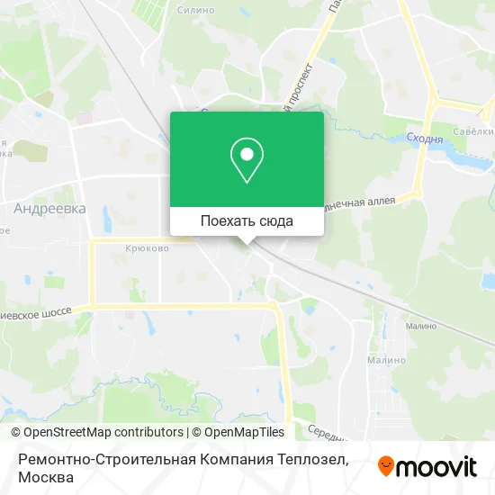 Карта Ремонтно-Строительная Компания Теплозел