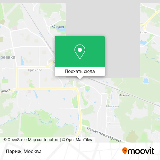 Карта Париж