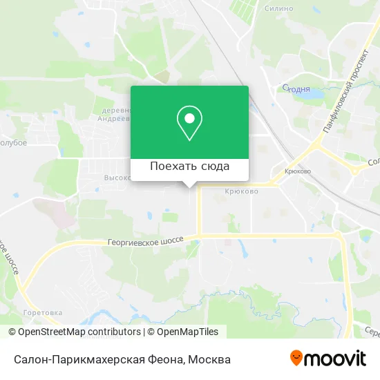 Карта Салон-Парикмахерская Феона