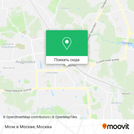 Карта Моэк в Москве