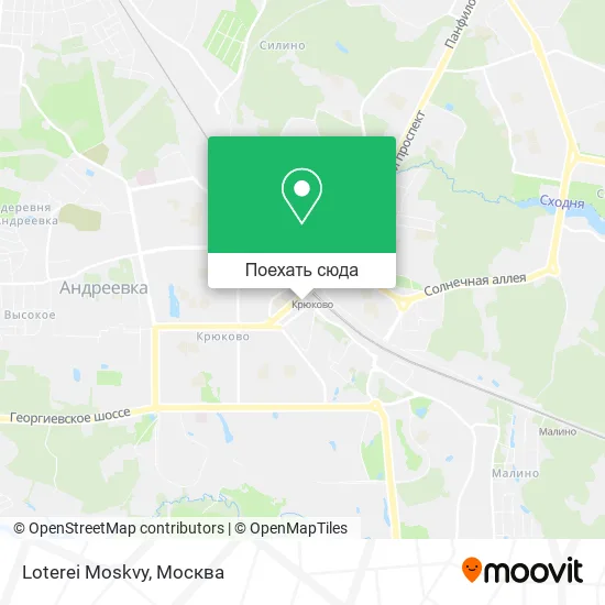 Карта Loterei Moskvy