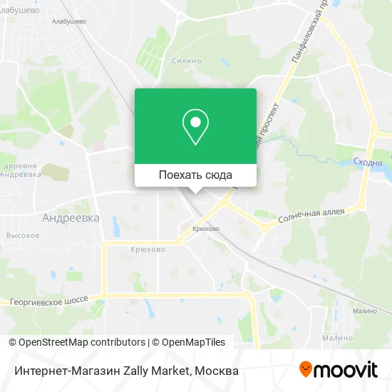 Карта Интернет-Магазин Zally Market