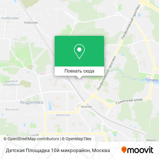 Карта Детская Площадка 10й микрорайон