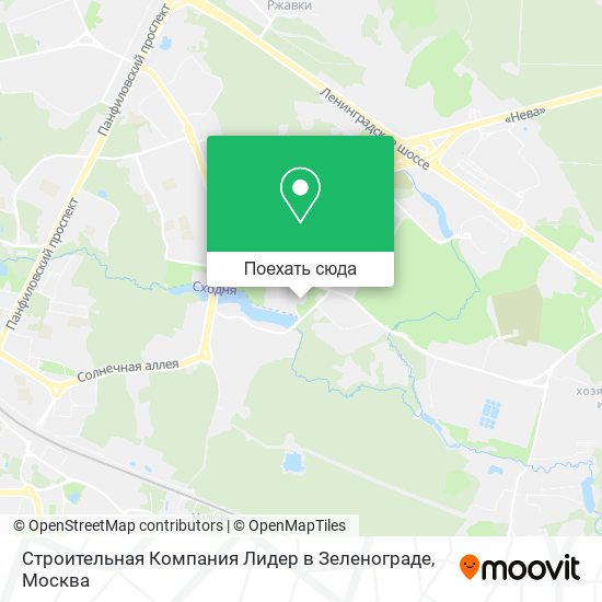 Карта Строительная Компания Лидер в Зеленограде