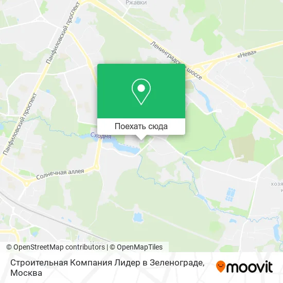 Карта Строительная Компания Лидер в Зеленограде
