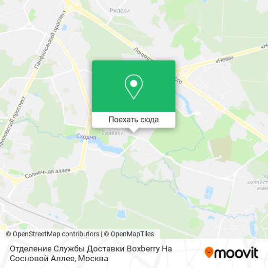 Карта Отделение Службы Доставки Boxberry На Сосновой Аллее