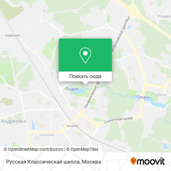 Карта Русская Классическая школа