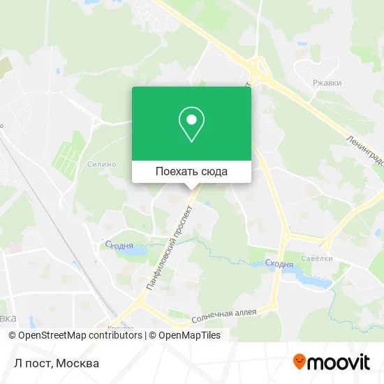 Карта Л пост