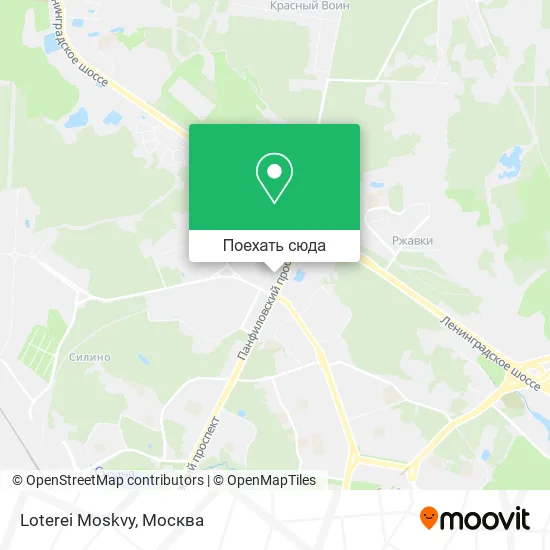 Карта Loterei Moskvy