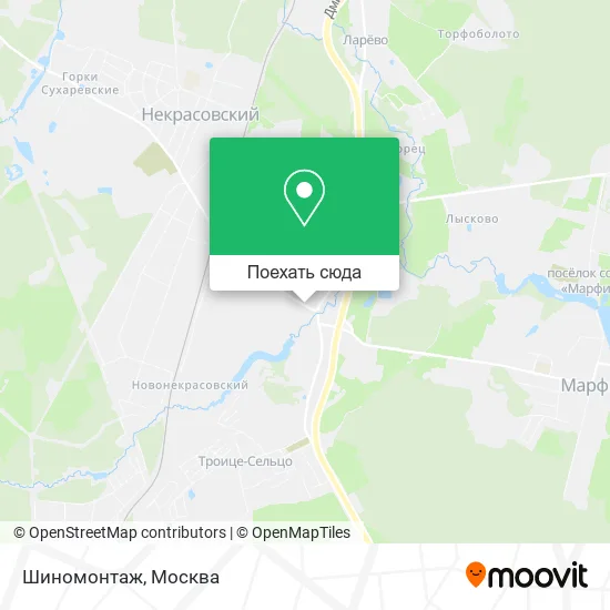 Карта Шиномонтаж