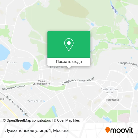 Карта Лухмановская улица, 1