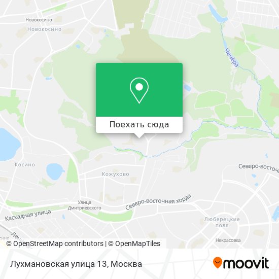Карта Лухмановская улица 13