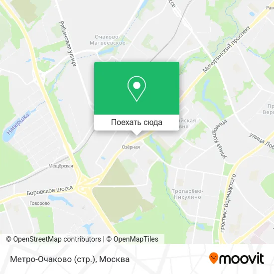 Карта Метро-Очаково (стр.)