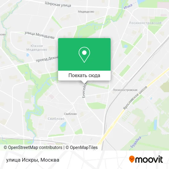 Карта улица Искры